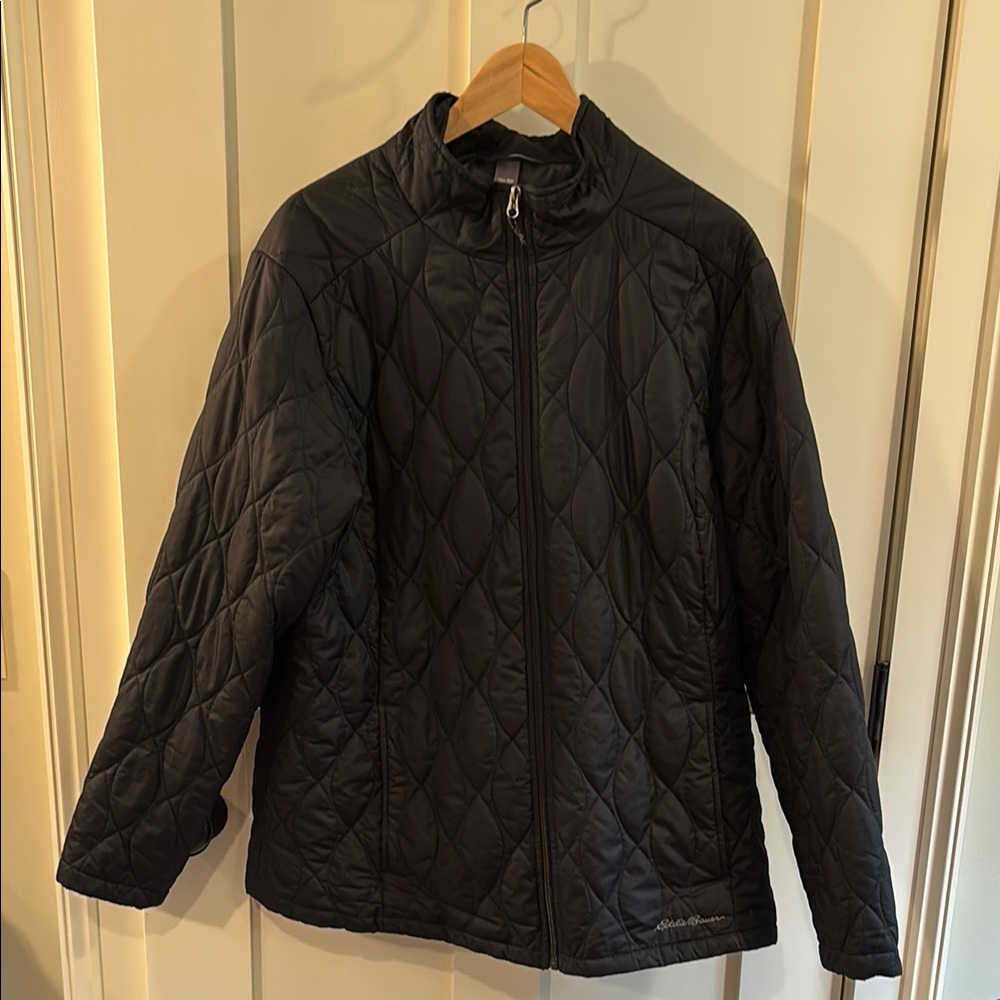 Eddie Bauer Black Quilted Jacket